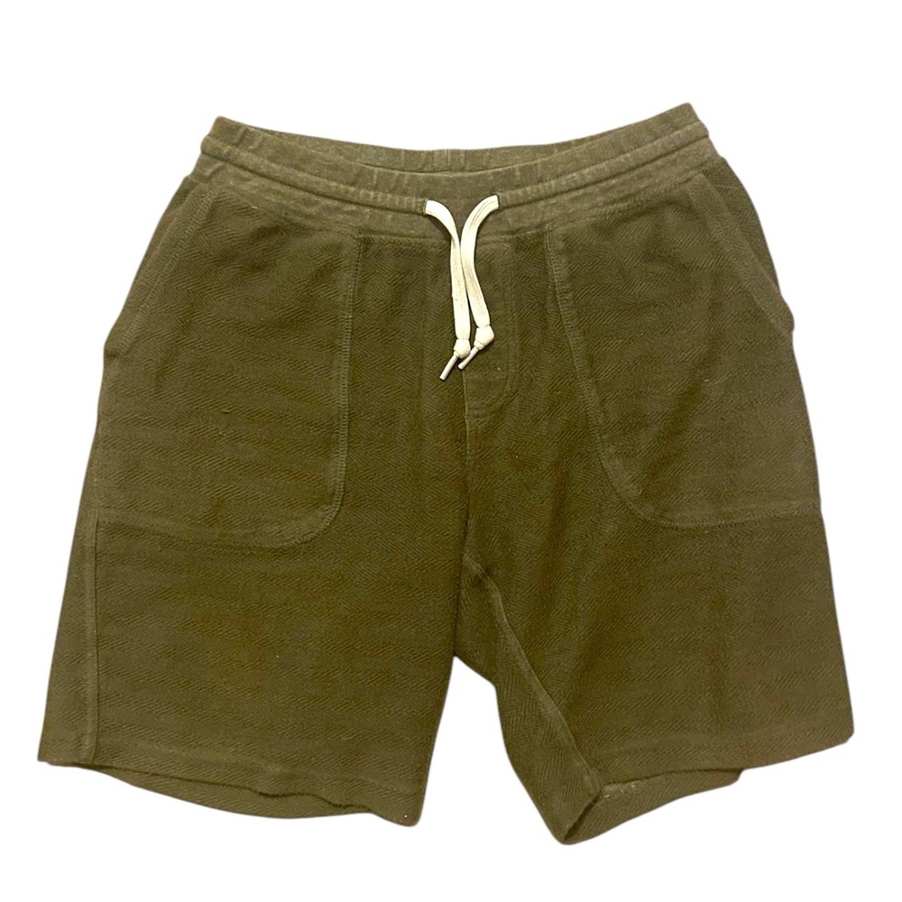 vans army green high waisted oversized baggy basketball sweatpants shorts